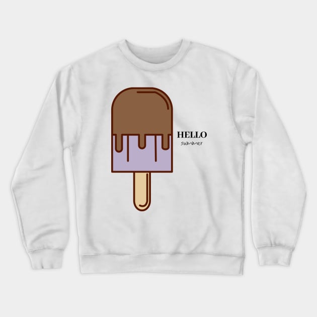 HELLO summer - popsicle Crewneck Sweatshirt by AestheticLine